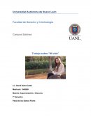 Trabajo sobre ‘’Mi vida’’