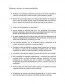 Problemas a resolver en la empresa priorizándolos.