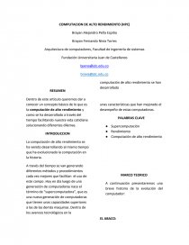 Computacion de alto rendimiento.. Página 1
