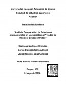 Análisis Comparativo de Relaciones Internacionales en Universidades Privadas de México y Estados Unidos