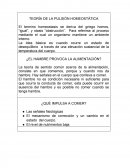 Teoria de la pulsion homeostatica.