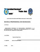 INADECUADOS PROCESOS DE SOCIALIZACION, CONSTRIBUYE A LA INCORPORACION DEL PANDILLAJE, EN ADOLESCENTES DE 12 A 17 AÑOS DEL SECTOR UPIS “SEÑOR DE LOS MILAGROS”