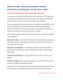 Definición de observación y tipos de observadores según Bufford Junker.