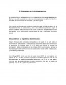 El Embarazo en la Adolescencias.