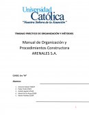 TRABAJO PRÁCTICO DE ORGANIZACIÓN Y MÉTODOS .