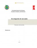 Investigación de mercados. Mercados internacionales