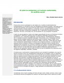 El entorno ambiental y el turismo sustentable, Un análisis social