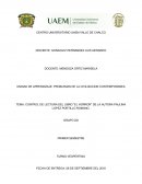 CONTROL DE LECTURA DEL LIBRO “EL HORROR” DE LA AUTORA PAULINA LOPEZ PORTILLO ROMANO.