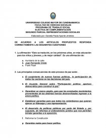 SEGUNDO PARCIAL REPRESENTACIONES SOCIALES. Página 1