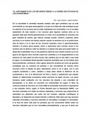 EL AGOTAMIENTO DE LOS RECURSOS DEBIDO A LA SOBRE EXPLOTACION DE LOS ECOSISTEMAS