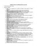 PRIMERA PARTE DE COMPROBACIÓN DE LECTURA