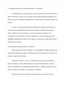 LA ADMINISTRACIÓN, SU ORGANIZACIÓN Y FUNCIONES