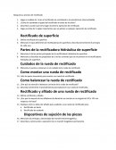 Maquinas y proceso de rectificado.