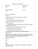 INFORME DEL LABORATORIO. La aceleracion