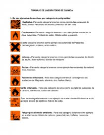 TRABAJO DE LABORATORIO DE QUIMICA. Página 1