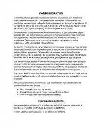 CARBOHIDRATOS - Reseña. Página 1
