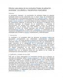 Efectos vasculares de los productos finales de glicación avanzada: Los efectos y mecanismos moleculares