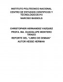 REPORTE DEL “LIBRO DE DEMIAN”