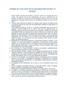 Análisis de “Una clave de la naturaleza del hombre: El simbolo”