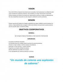OBJETIVOS COORPORATIVOS.. Página 1