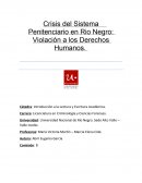 Crisis del sistema penitenciario en Argentina.