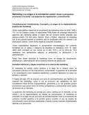 El Marketing y su origen a la orientacion social.