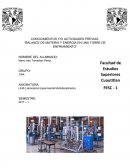 BALANCE DE MATERIA Y ENERGIA EN UNA TORRE DE ENFRIAMIENTO