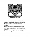 Tarea: Resumen y Opinión personal de el libro “Los 7 Hábitos de la Gente Altamente Efectiva”