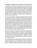 DESARROLLO COMUNICATIVO LINGÜÍSTICO DEL NIÑO SORDO.
