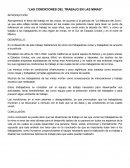 Las condiciones de Trabajo en Minas de la Pelicula del Zorro.