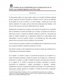 Analisis de pre factibilidad.