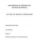 LECTURA: DEL IMPERIO AL IMPERIALISMO