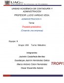 Proyecto productivo: (Creando una empresa)