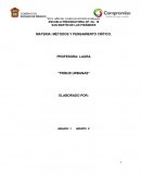 MATERIA: MÉTODOS Y PENSAMIENTO CRÍTICO.