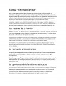 Educar sin escolarizar.