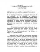 CUARTO CURSO DE DERECHO CIVIL. CONTRATOS. ESTUDIO DE LOS CONTRATOS EN PARTICULAR.