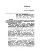 Modelo de demanda por nulidad de acto juridico.