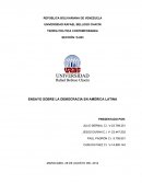 ENSAYO SOBRE LA DEMOCRACIA EN AMÉRICA LATINA.