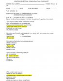 Control de lectura Como agua para chocolate