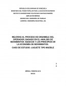 MEJORAS AL PROCESO DE ENSAMBLE DEL OPERADOR, BASADO EN EL ANÁLISIS DE MOVIMIENTOS BÁSICOS Y LOS PRINCIPIOS DE LA ECONOMÍA DE MOVIMIENTOS.