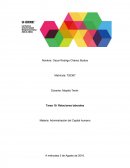 Relaciones laborales Materia: Administración del Capital humano