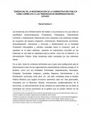 Tendencias de la modernización del Estado.