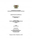 GENERALIDADES DE LA ADMINISTRACION DE LA PRODUCCION Unidad III