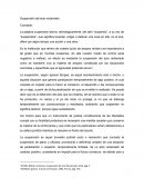 Suspensión del acto reclamado.