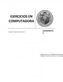 EJERCICIOS EN COMPUTADORA