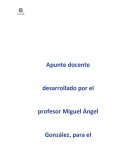 Apunte docente desarrollado por el profesor Miguel Ángel González, para el estudio en esta asignatura.