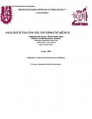 ANÁLISIS SITUACIÓN DEL ENTORNO DE MÉXICO.