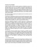 Conciencia, Paz y Realidad.