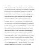 Ética profesional.“La responsabilidad pública de los profesionales”