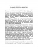 Nacimiento de la bioetica